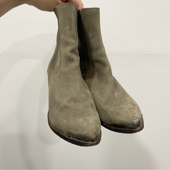 Jeffrey Campbell Bentley Western Suede Leather Bootie Size 8 - Picture 2 of 14